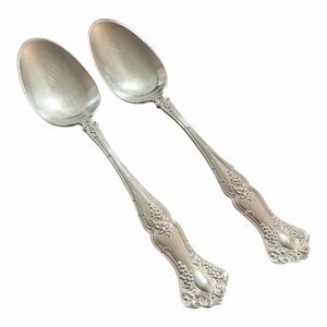 1847 Rogers Bros A1 Silverplate Vintage Grape Serving Spoons - Lot of (2)